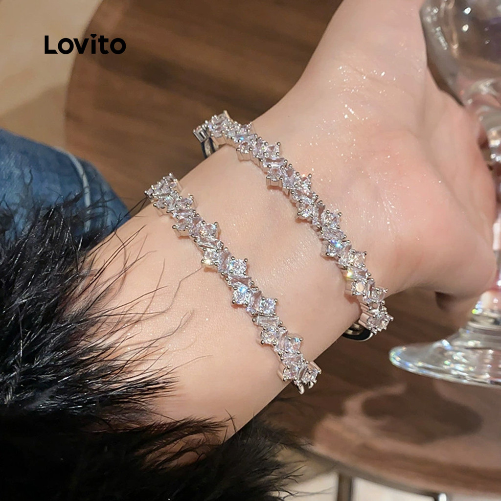 Lovito Pulseira Elegante de Luxo Leve e Delicada LFA91234 em Oferta na Shopee