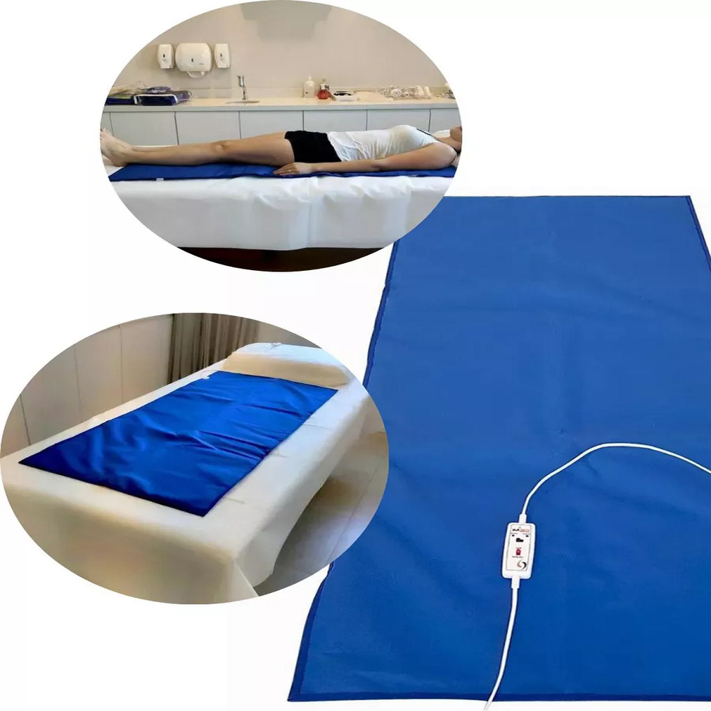 Imagem Lençol colchonete térmico maca mesa de massagem tradicional 220V Sulterm azul 02 temperaturas