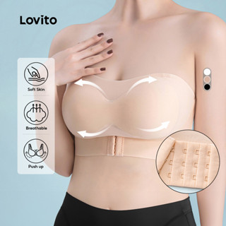 Lovito Sutiã Sexy De Verão/primavera Respirável Macio E Com Efeito Push-up Para Mulheres LNE109X079 em Oferta na Shopee