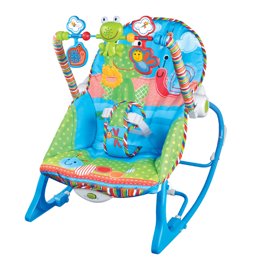 Cadeira de Descanso Musical FunTime até 18kgs Azul-Maxi Baby em Oferta na Shopee