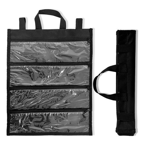 Estojo Porta Empates Pesca Iscas Soft Anzol Encastoado 45cm C/ 4 Divisões Organizador Pescador