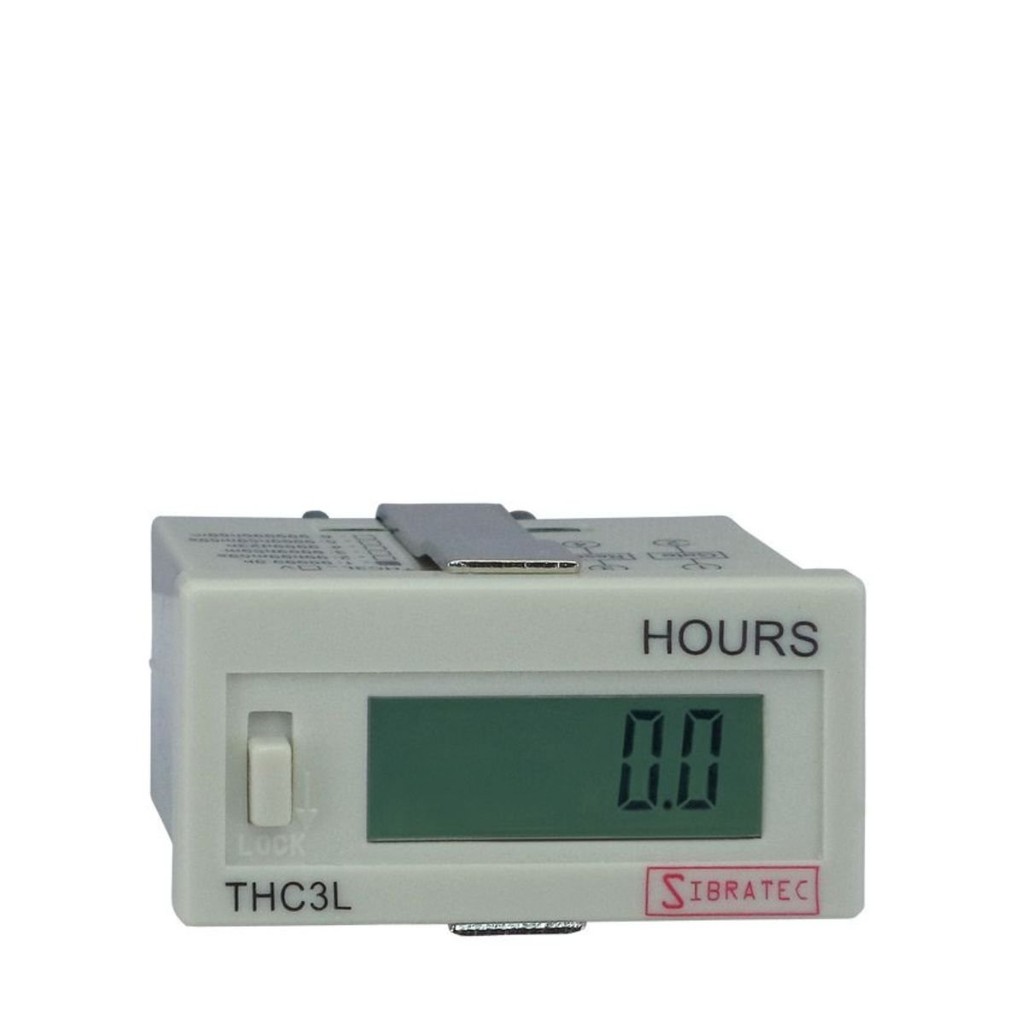 Horímetro Digital THC3L Gatilho Contato Seco Sibratec
