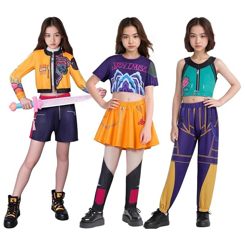 Rume Zuey Mera kids Cosplay Costume Kpep Domen Hanters Cosplay kid Hantrix  Supergirl Idol Cosplay
