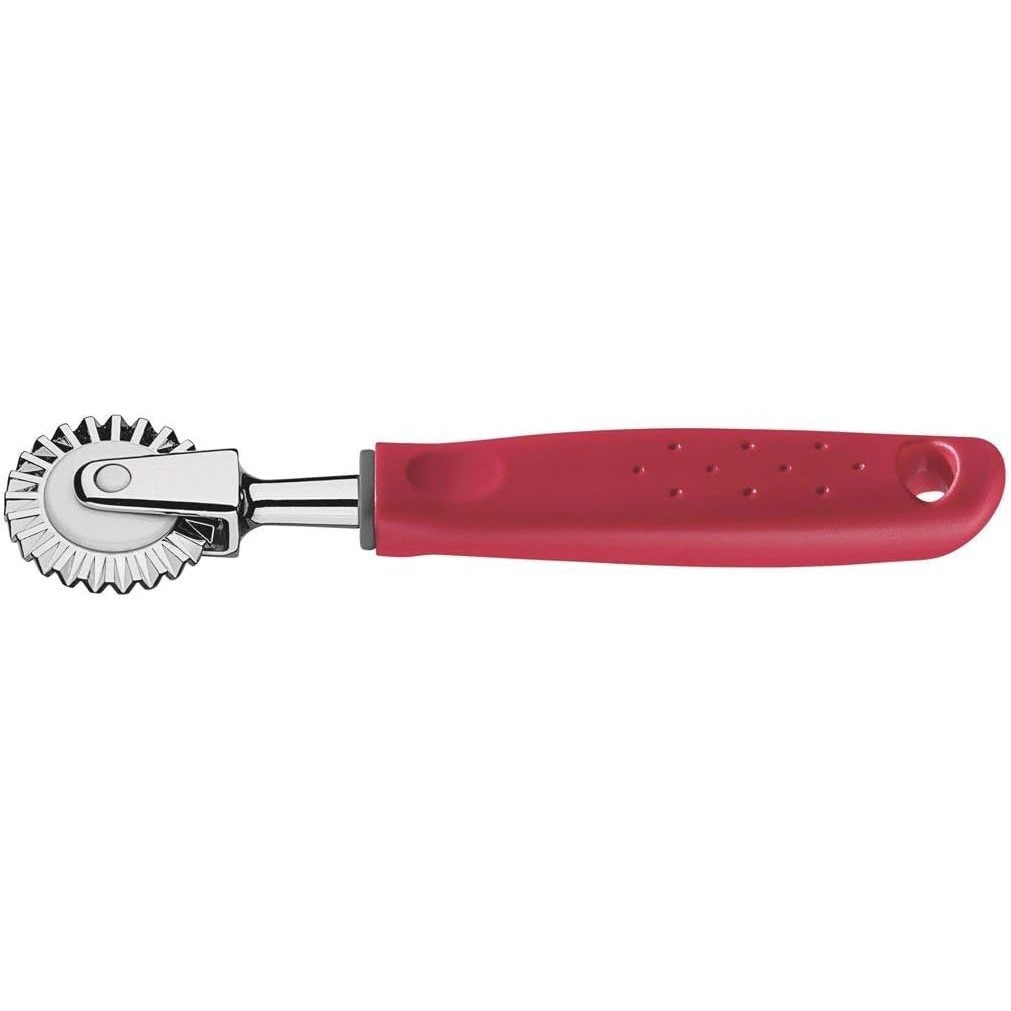 Carretilha Corta Fecha Massa Pastel Salgados Tramontina Inox Vermelho