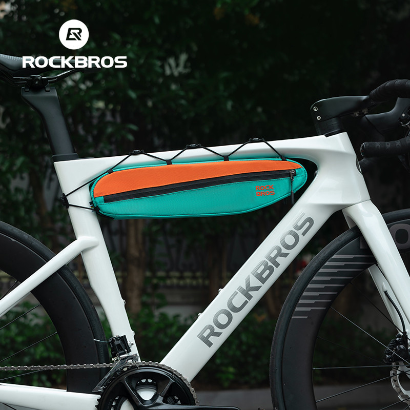 Saco De Bicicleta ROCKBROS Com Zíper Triangular Bilateral Ciclismo Cordão Elásti