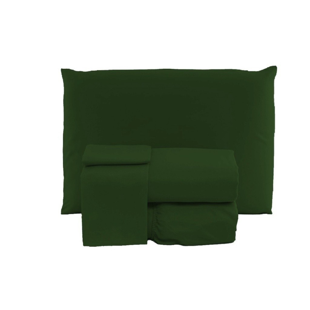 Kit Jogo de Lençol Solteiro Simples 100% Poliéster 02 Peças Jogo de Cama Box com Elástico