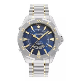 Relógio Technos Masculino Skydiver Bicolor Fundo Azul - WT2050AB/1A em Oferta na Shopee