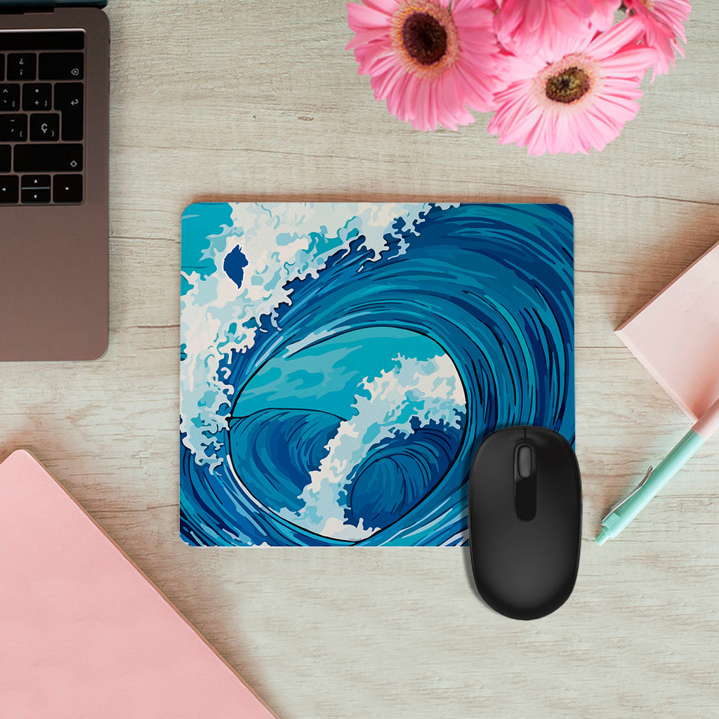 Mouse Pad Retangular 28x20 Onda Surf Mar