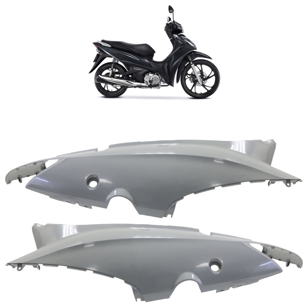 Par Carenagem Tampa Lateral Biz 125 2006 2007 2008 2009 2010 Liso Sem Pintura em Oferta na Shopee