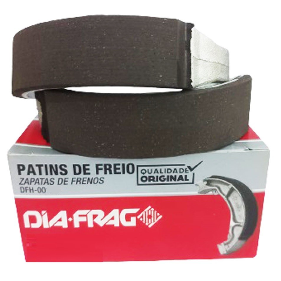 Detalhes do Pastilha e Lona de Freio Ybr 125 2001 A 2008 Diafrag