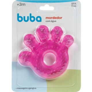 Mordedor De Agua Mãozinha Rosa Baby 7231 - BUBA em Oferta na Shopee