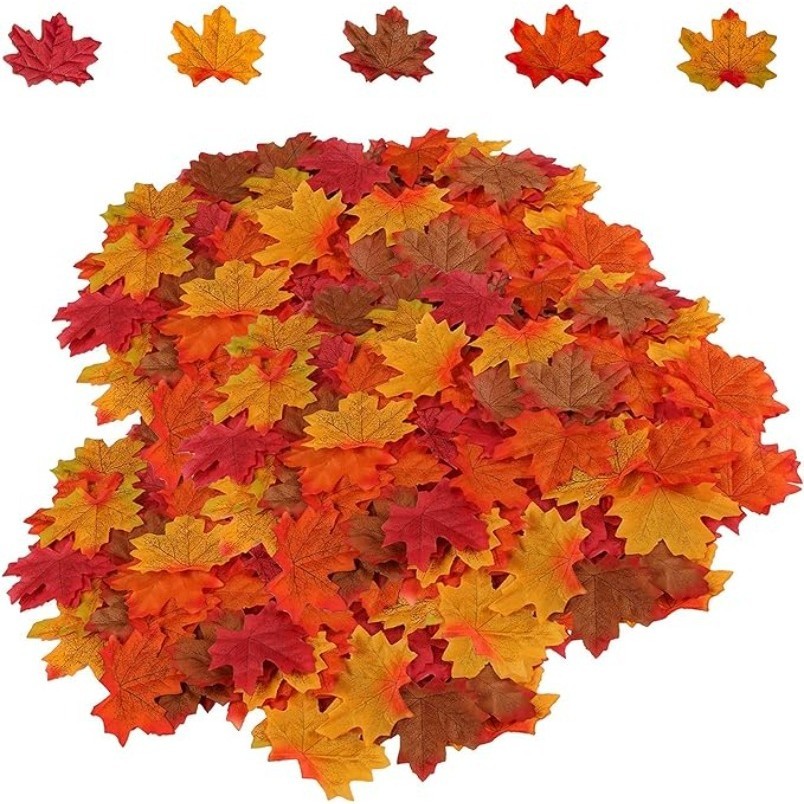 50/100PCS Ácer Artificial Deixa Falsas Folhas De Bordo De Seda De Outono Folha Garland Para O Festival De Casamento Decoração Da Mesa De Ação De Graças Decorações Natal