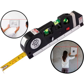 Nível Laser Plástico Com Bolhas Três Estágios Régua Em Alumínio Até 6 Metros Profissional em Oferta na Shopee