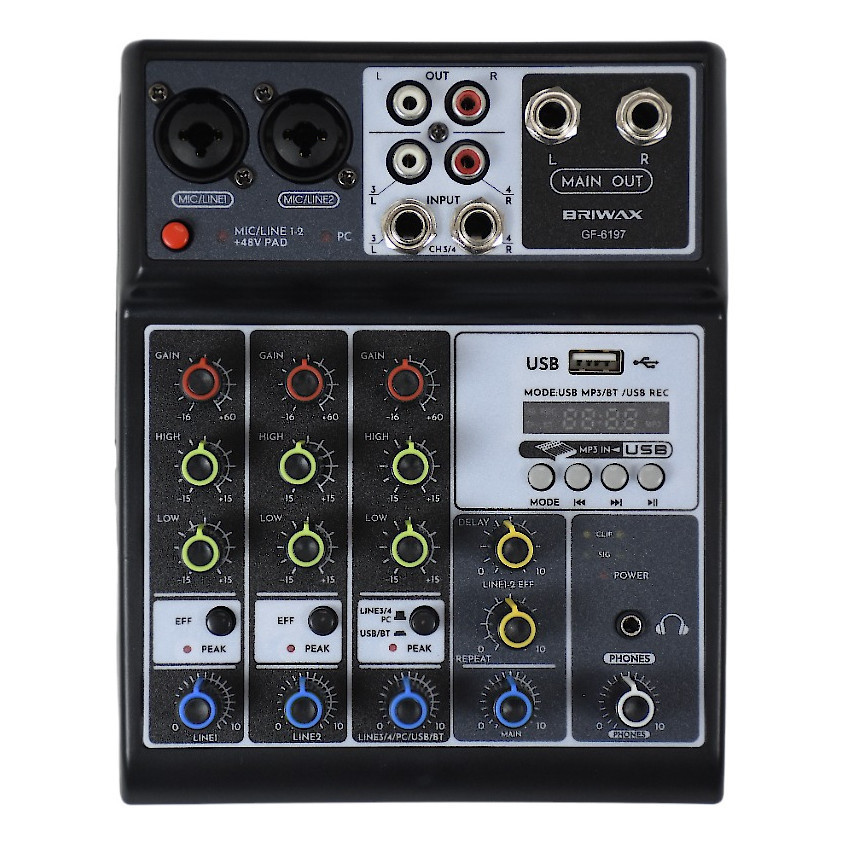 Console Mesa Som Profissional 4 Canais Gravação Computador