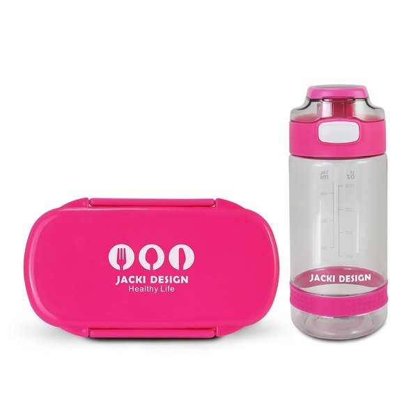 Conjunto Pote p/ Lanche 450ml e Garrafa 550ml - Jacki Design