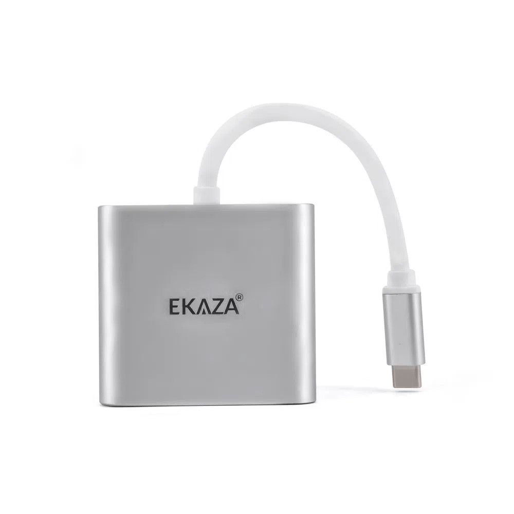 Adaptador USB-C HUB 3 em 1 EKAZA DOCK STATION