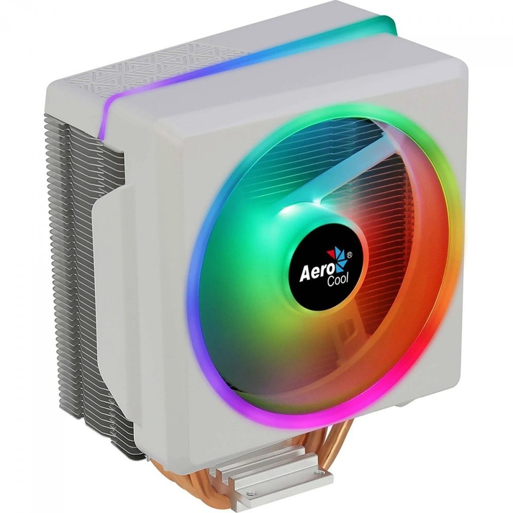 Cooler para Processador Aerocool Cylon 4F ARGB Branco 120mm Intel-AMD