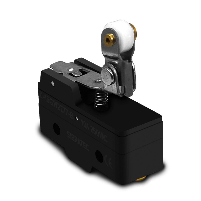 Chave Micro fim de curso com Roldana Unidirecional Z-15GW2277B com 1 Contato Reversível