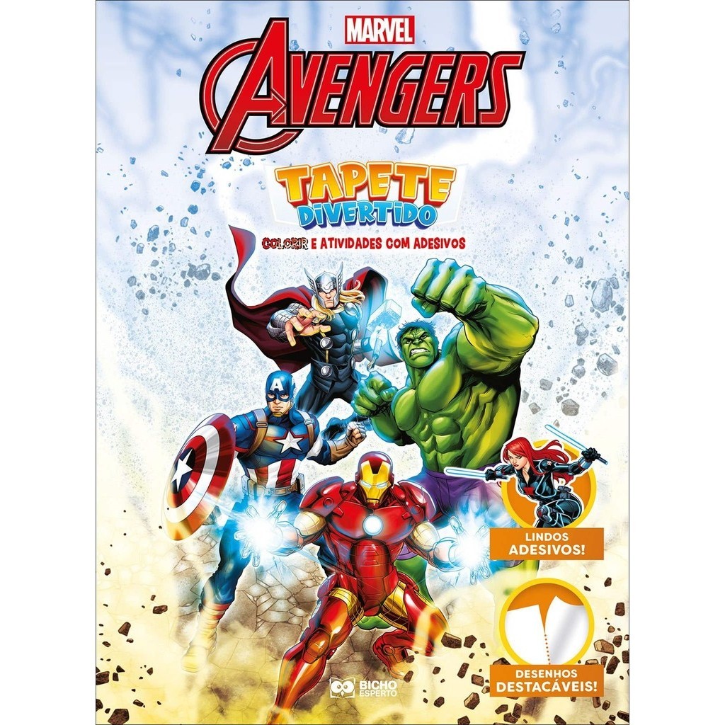 MARVEL TAPETE DIVERTIDO - VINGADORES em Oferta na Shopee