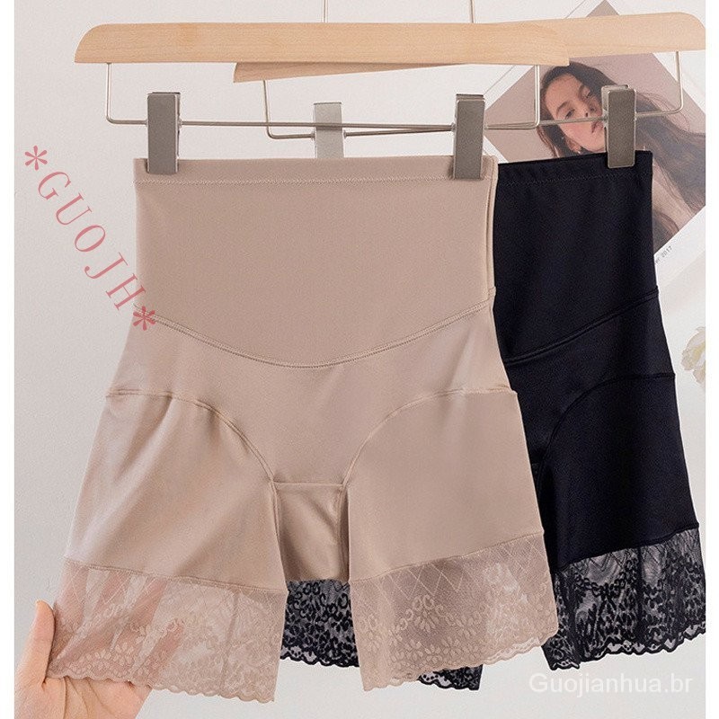 GUOJH WECHERY Body Shaper Tummy Control Calcinhas De Controle De Cuequinhas Elásticas De Cintura Alta Sem Costura