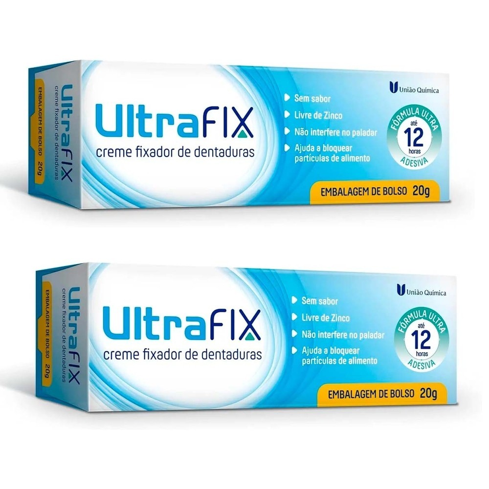 Kit 2 und Ultrafix Creme Sem Sabor 20g em Oferta na Shopee
