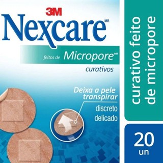 Curativos Feitos de Micropore Nexcare Redondo 20 Unidades em Oferta na Shopee