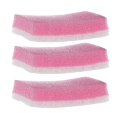 Kit com 3 Esponjas Sanitaria Branca e Rosa SCOTCH Brite 3M