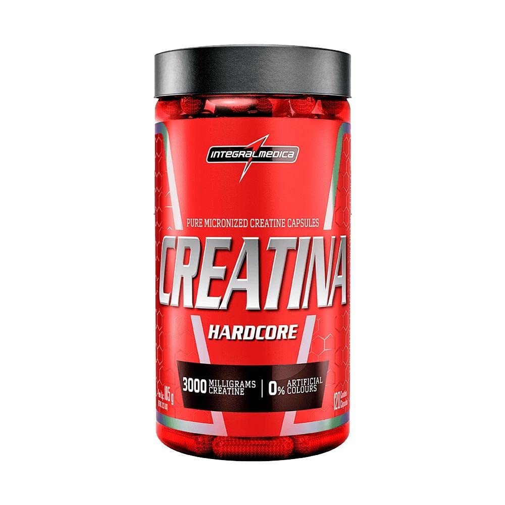 Creatina Monohidratada Hardcore Pura 120 Cáps Integralmedica