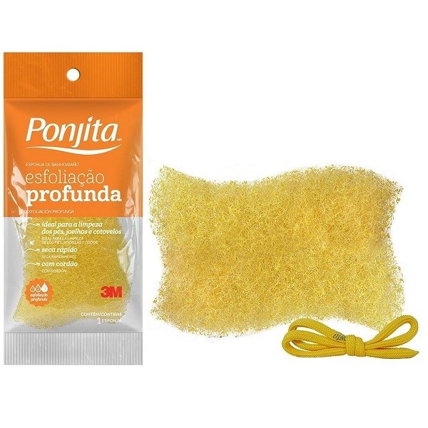 Esponja de Banho Esfoliaçao Profunda Ponjita em Oferta na Shopee