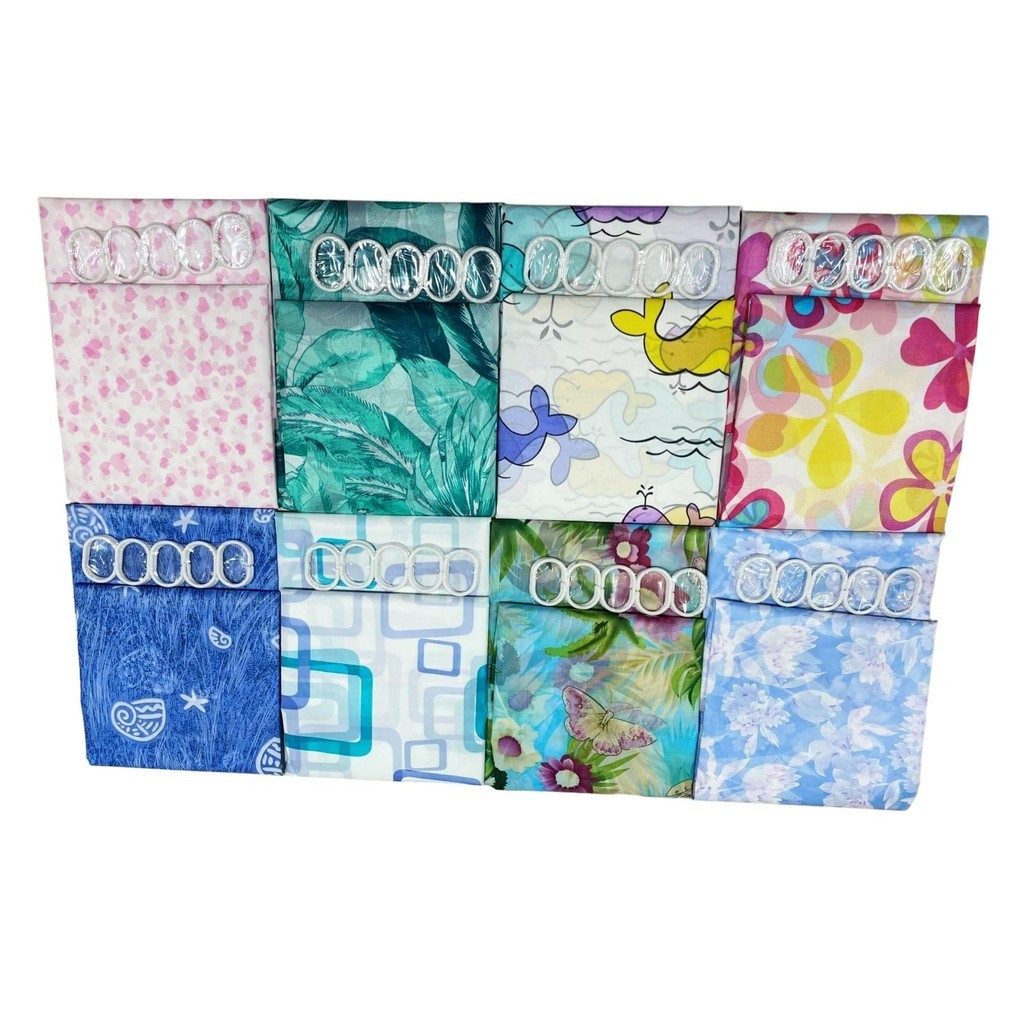 Cortina Para Box polyester  C/ Gancho 170cm x 180cm