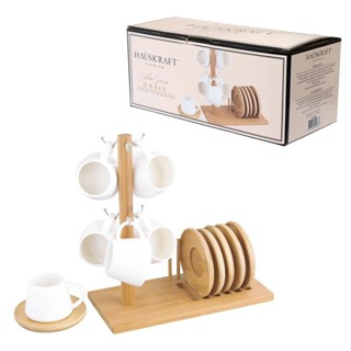 Jg Xicara Café C/ Suporte Oasis 90Ml Branco C/12pcs Hauskraft