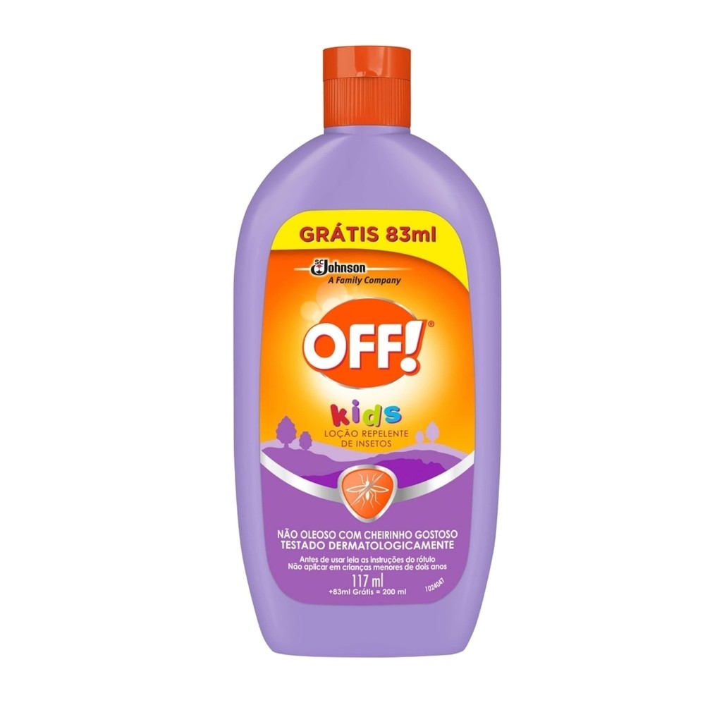 Locao Repelente Off! Kids 117ml Gratis 83ml em Oferta na Shopee