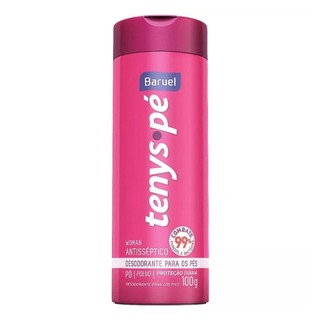 Talco Antisseptico Tenys Pe Baruel Woman 100g em Oferta na Shopee