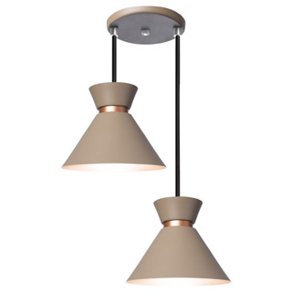 Pendente Lustre Luminária Berlim 15cm Fendi Duplo em Oferta na Shopee