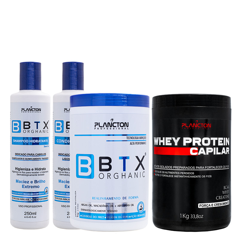 Combo Btx Orghanic 1kg + Whey protein 1kg - Plancton Professional