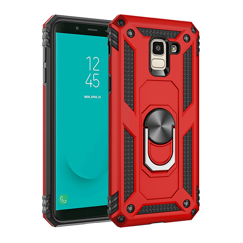 Para Samsung Galaxy J4 J6 Plus J7 Pro J2 Core 2017 Capa De Proteção De Armadura Militar De Grau Pesado Com Suporte Anéis
