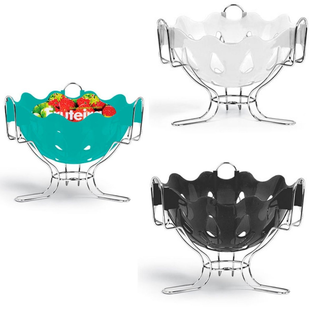 Fruteira Centro De Mesa Cesto De Fruta N308 Niquelart