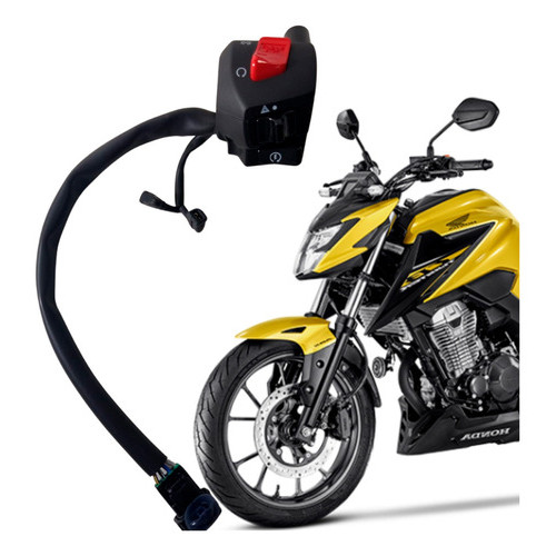 Punho De Partida Pisca Alerta Cb 300f Twister Original Honda