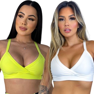 Kit 2 Tops Fitness de Academia Simples Treino dia a dia em Oferta na Shopee