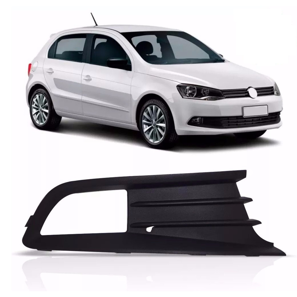 Grade Farol Milha Gol G6 2012 2013 2014 2015 Preta Com Milha Lado Direito em Oferta na Shopee