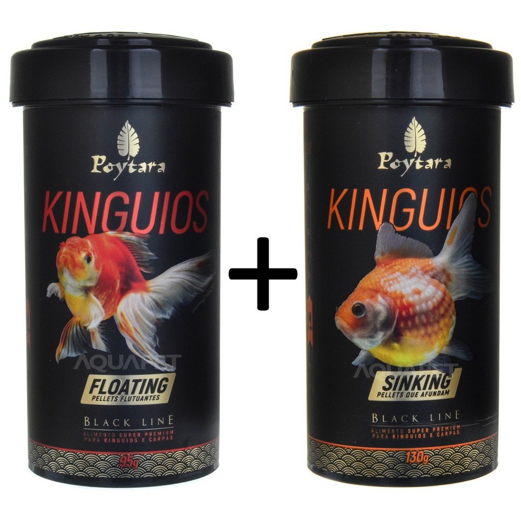 Kit Ração P/Kinguio B. L. Sinking 130g+Floating 95g Poytara