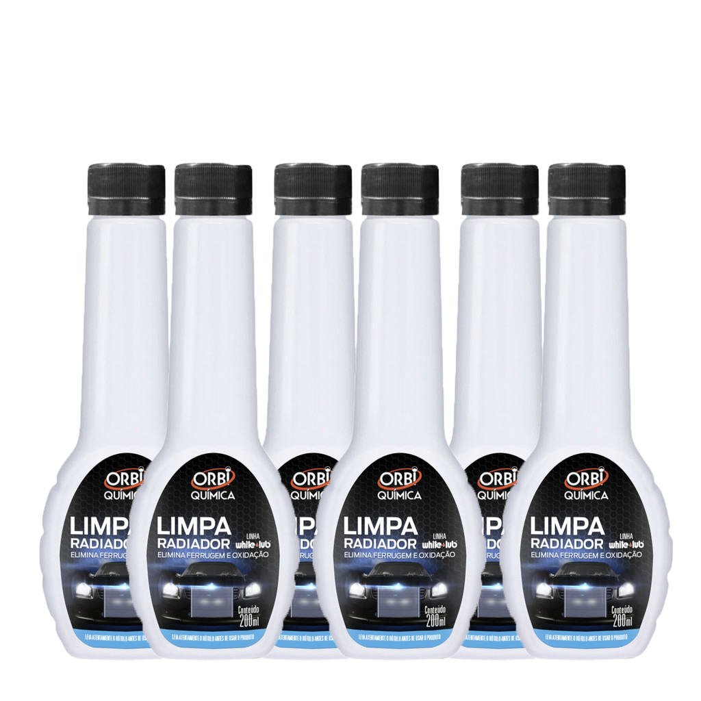 Kit 6 Aditivo Limpa Radiador Arrefecimento Elimina Ferrugem