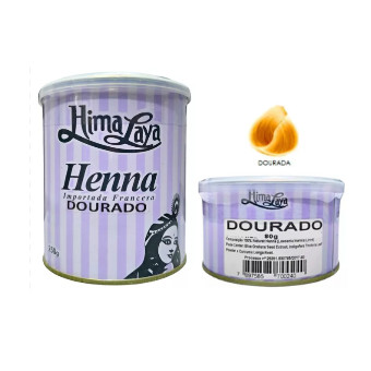 Henna Pó Himalaya 80g ou 250g - Dourada
