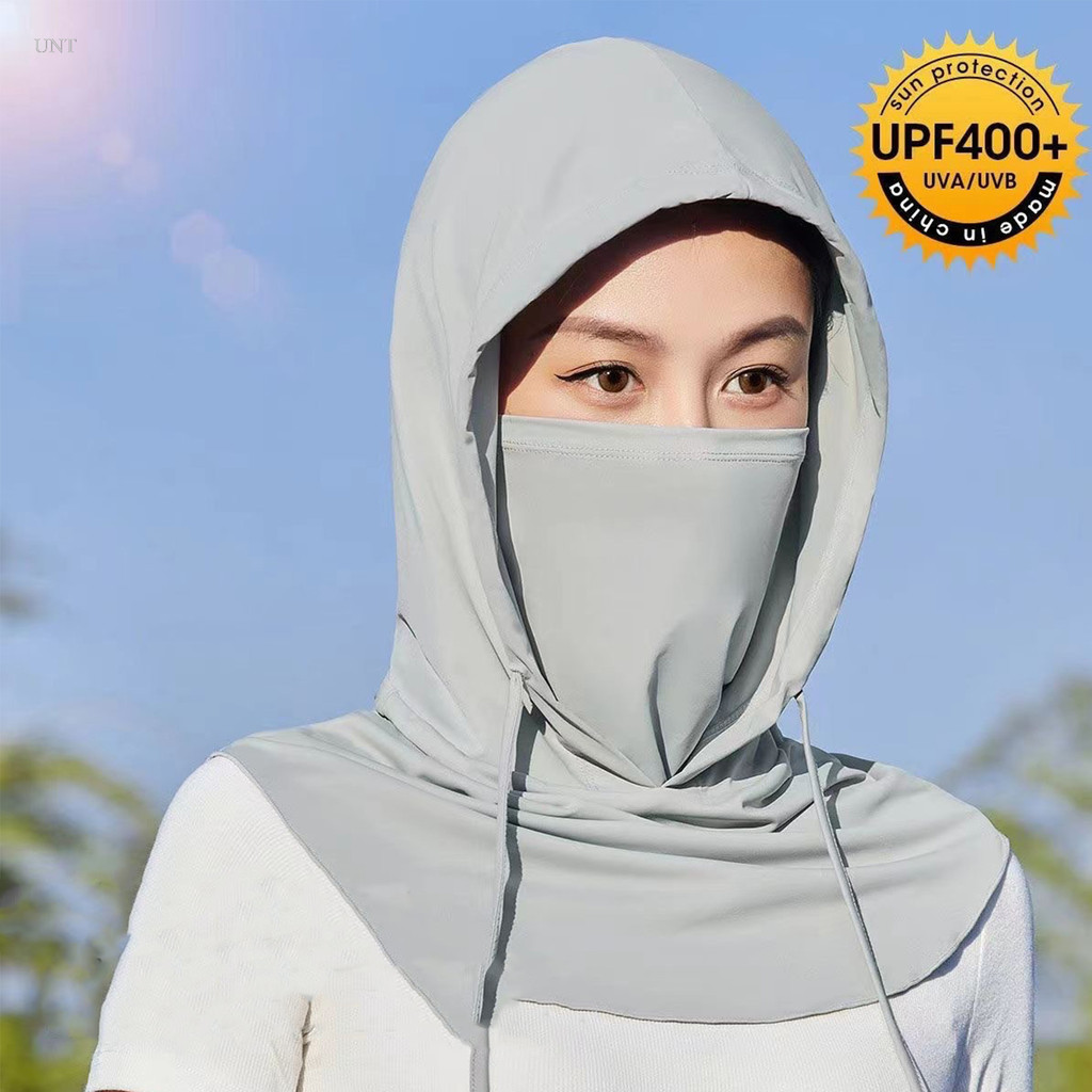 UNT Cooling Balaclava Capuz De Proteção Solar Uv Respirável Para Cabeça Cheia Protetor Chapéu Lenço Com Cordão Homens Mulheres Ciclismo Motocicleta Pesca