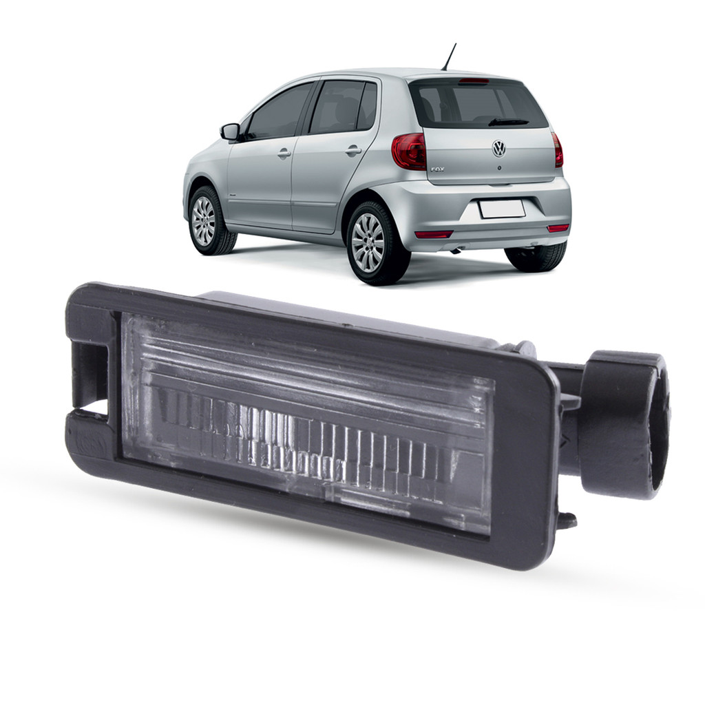 Lanterna Luz de Placa + Soquete Volkswagen Fox 2003 a 2014 Gol G4 2005 a 2014