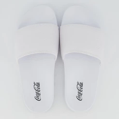 Chinelo Coca Cola Groove Slide Branco