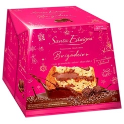 Panettone Recheado Brigadeiro com Granulado 500g - Santa Edwiges