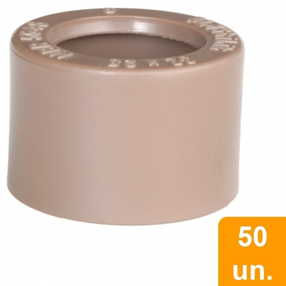 Bucha de Redução Plastilit Soldável Curta 25 x 20mm Embalagem com 50 Unidades - Home & Living