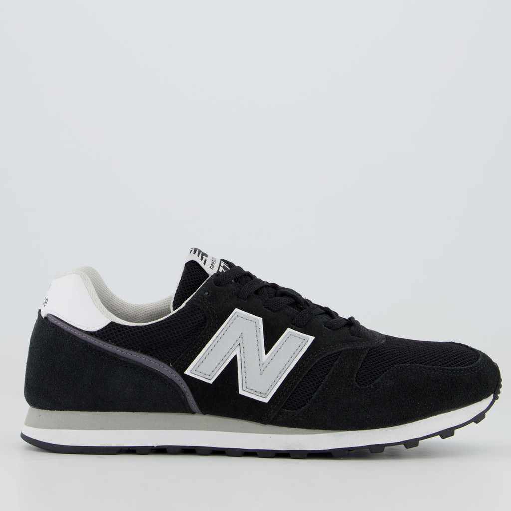 Tênis New Balance 373v2 Preto e Prata em Oferta na Shopee