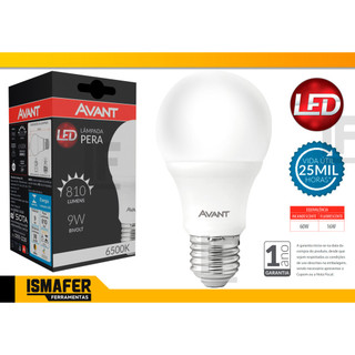 Lâmpada Led 9w Bulbo Econômica Bivolt Branco Frio 6500k / Branco Quente 3000k em Oferta na Shopee